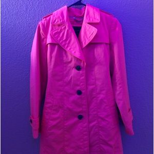 BANANA REPUB- PINK TRENCH COAT